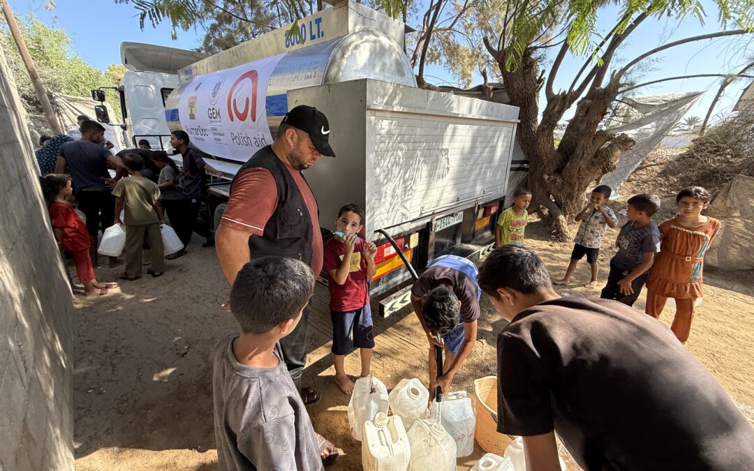 Water and basic hygiene supplies for families in the Gaza Strip￼